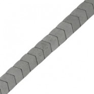 Hematite Perlen Arrow 6x5mm mat Anthracite grey