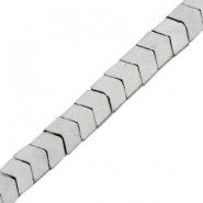 Hematite beads Arrow 6x5mm mat Light grey