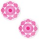 Basic cabochon Zeeuwse knop 12mm Fuchsia