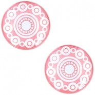 Basic cabochon Zeeuwse knop 12mm Pink rose