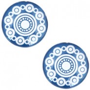 Basic cabochon Zeeuwse knop 20mm Denim blue