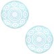 Basic cabochon Zeeuwse knopf 20mm Light turquoise blue