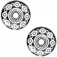 Basic cabochon Zeeuwse knop 20mm Black