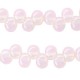 Glass beads 6mm A-symmetrical Vintage pink opal