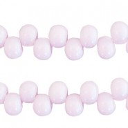 Glass beads 6mm A-symmetrical Light lilac