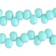 Glass beads 6mm A-symmetrical Turquoise