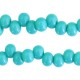 Glass beads 6mm A-symmetrical Blue zircon