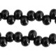 Glass beads 6mm A-symmetrical Black