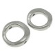 Metal donut Spacer bead for 6mm bead Antique Silver