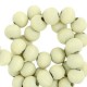 Wood beads round 8mm Yellow green