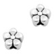 DQ Metal bead Flower 4mm Antique silver