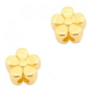 DQ Metal bead Flower 4mm Gold