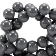 Opaque glass beads 4mm Dark gray