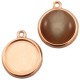DQ metaal Hanger / Setting Ø 20mm Rosé goud