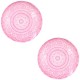 Basic cabochon 20mm Mandala Sweet pink