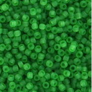 Toho rocailles 11/0 rond Transparent-Frosted Peridot - TR-11-7F