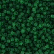 Toho rocailles 11/0 rond Transparent-Frosted Grass Green - TR-11-7BF
