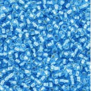 Toho rocailles 11/0 rond Silver-Lined Aquamarine - TR-11-23