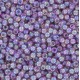 Toho seed beads 11/0 round Trans-Rainbow Lt Amethyst - TR-11-166