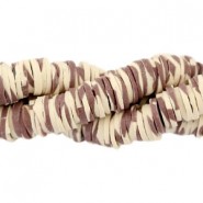 Katsuki beads 4mm animal print Brown-beige