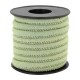 Trendy gestikt koord denim 6x4mm Light green