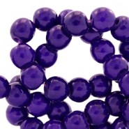 Keramiek turquoise kralen rond 4mm Dark purple