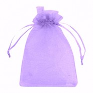 Bolso de organza ± 7x5cm - Lila Púrpura