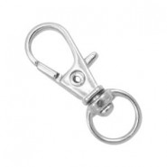 Key Chain - lobster clasp 32mm Antique silver