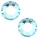 Swarovski Elements Flatback SS30 Aquamarine blue