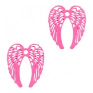 Metalen hanger Bohemian Angel Wings Pink