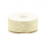 Beadalon Beading Thread Nymo D Cream White