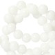 Natuursteen kralen rond 8mm White