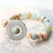 New 5 February - Beads of natural stone in soft tones