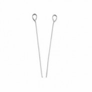 Metalen Kettelstiften 60mm Antiek zilver