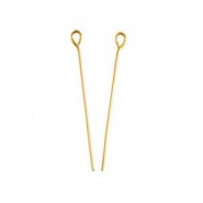 Metalen Kettelstiften 60mm Goud