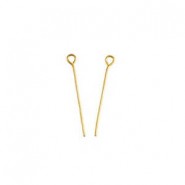 Metal Eyepins 35mm Gold