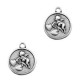 TQ metal charm Cupido 14mm Antique silver