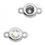 TQ Metal connector charm with setting 2 eyelets for SS29 Antique silver