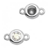 Corredera / engaste 19x11mm metálicas TQ para chaton SS29 - Plata vieja