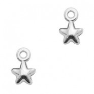 DQ metal charm Start 7x4mm Antique Silver