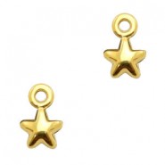 DQ metal charm Start 7x4mm Gold