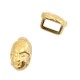 DQ metal slider Buddha Ø 5.2x2mm Gold