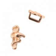 DQ metaal schuiver Flamingo Ø 5.2x2mm Rosé goud