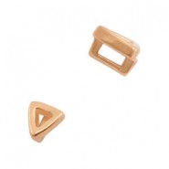 DQ metal slider Triangle Ø 3.2x1.8mm Rosegold