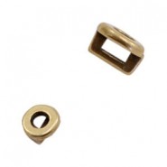 DQ metal slider Round Ø 3.2x1.8mm Antique bronze