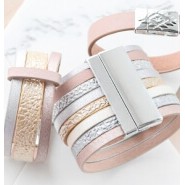 New 30 March - Imitation leather with metallic details and jewelry clasps