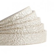 Plat imi leer 10mm Metallic-champagne