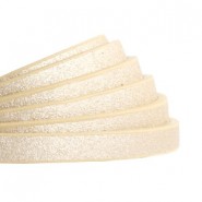 Plat imi leer 5mm Metallic-light gold