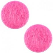 Cabuchón Faux fur 20mm - Fuchsia pink