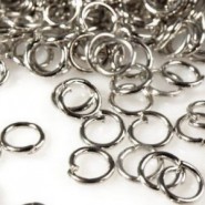 Metalen montage / buig ringetjes 10mm Antiek zilver